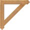 Ekena Millwork Traditional Arts & Crafts Rough Sawn Bracket, Western Red Cedar, 4"W x 30"D x 30"H BKT04X30X30TRA03RWR - alternate 3